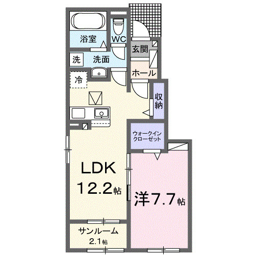 ロゼア　Ⅱの間取り