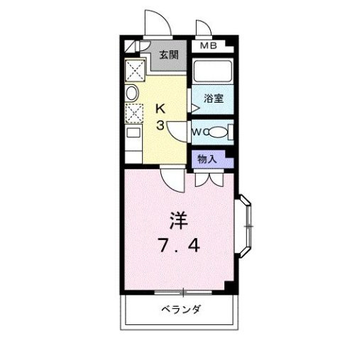 リヴェールｍａｋｉⅡの間取り
