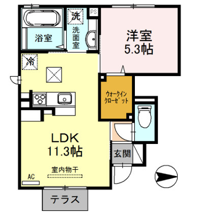 ピーチヒロハタの間取り