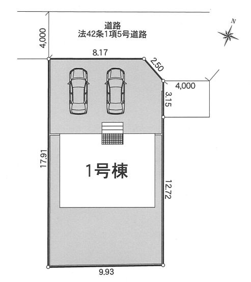 大井町金子新築戸建て　第36-1号棟の区画図|配置図「大井町金子新築戸建て　1号棟」