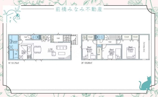 【新築】高崎市赤坂町01期　限定１棟　リナージュネクスジー　新築建売の間取り