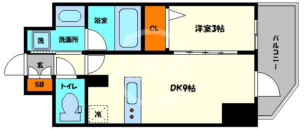 エステムコート堺筋本町の間取り|エステムコート堺筋本町　間取り