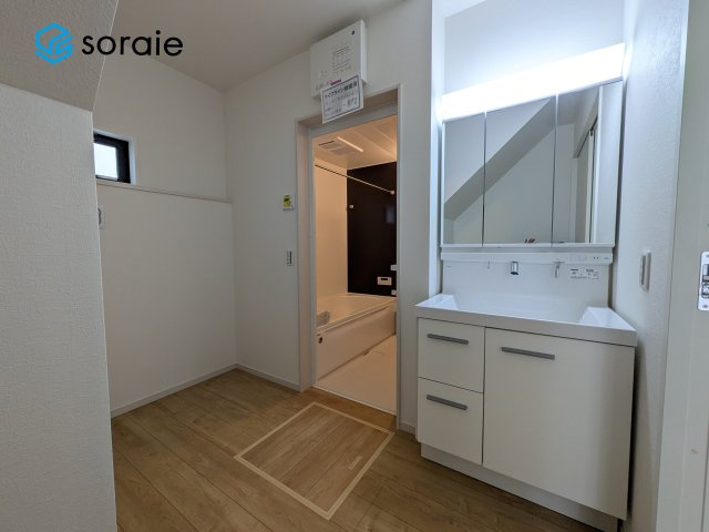 所沢市上安松11期全2棟　新築戸建の脱衣所|2025/5/25撮影