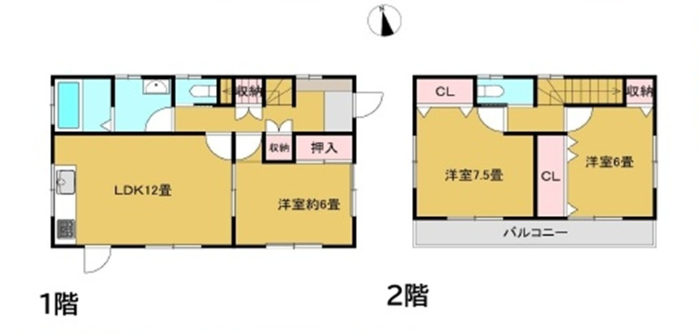 中古戸建　熊谷市円光2-12-67（リフォーム住宅）の間取り