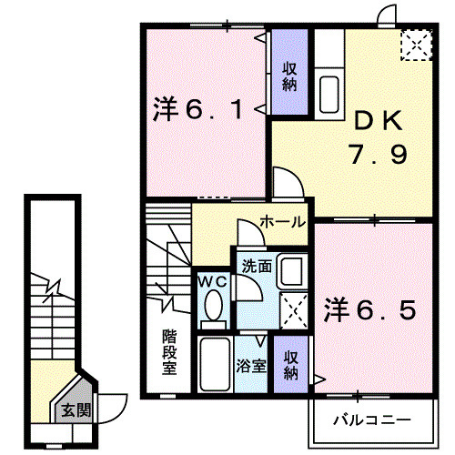 【間取り】 | ロ－ウェルズ　１番館