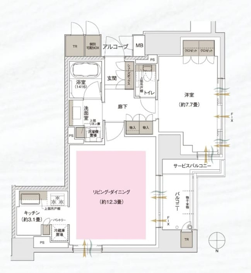 【間取り】 | ブランズ京都河原町通