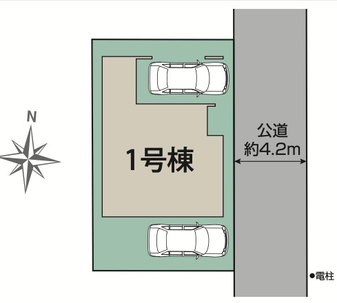【仲介手数料無料】所沢市　向陽町　全１棟　所沢市の新築住宅なら西武ハウジングの区画図