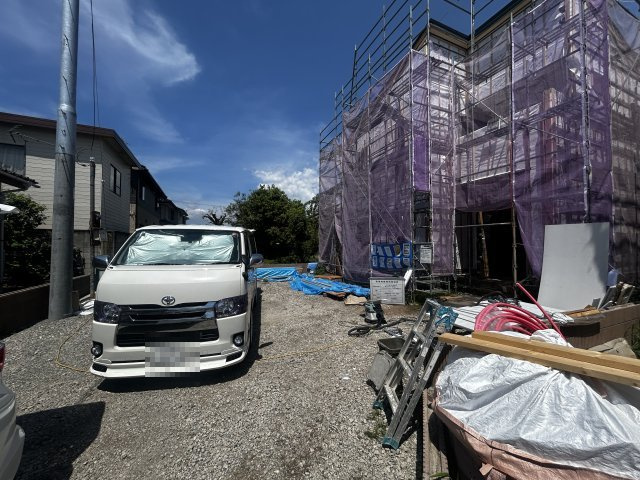 新築　前橋市総社町植野第2　Livele Garden.S　1号棟の駐車場|現地写真　駐車スペースは並列2台分可能です！
