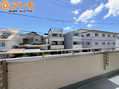 【バルコニー】 | 葵区田町7期　新築戸建　F号棟 | 陽当りの良いバルコニーはお洗濯物はもちろんお布団もふかふかになります♪
