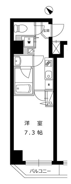 ハーモニーレジデンス田町の間取り