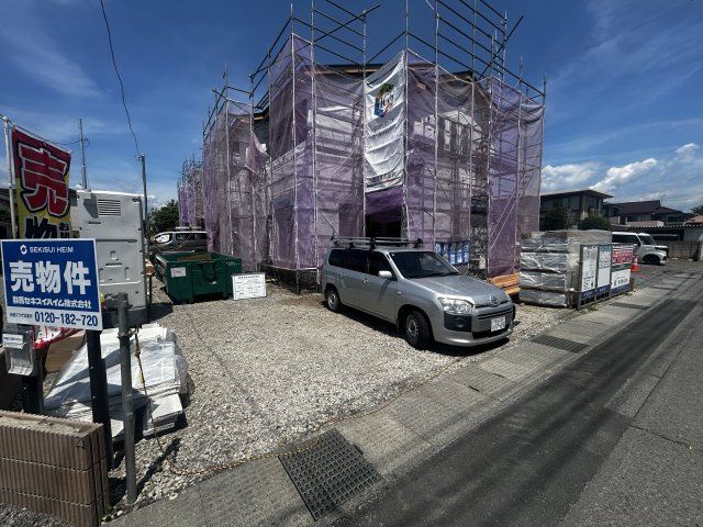 新築　前橋市総社町植野第2　Livele Garden.S　3号棟の駐車場|現地写真　駐車スペースは並列2台分可能です！
