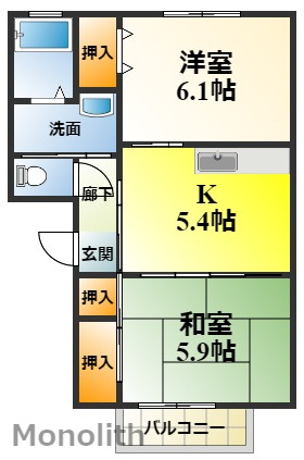 ラフォーレJ・N・Ⅰの間取り