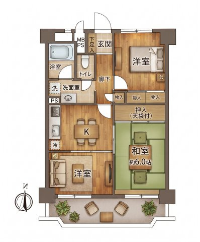 【間取り】 | タカギ青梅橋マンション