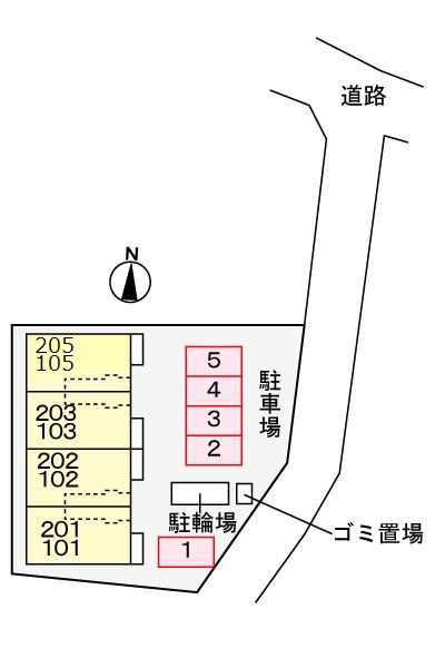 メゾン・アゼリアの区画図