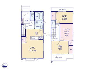 【間取り】 | 名古屋市守山区白沢町147-1【仲介手数料無料】新築一戸建て　A号棟