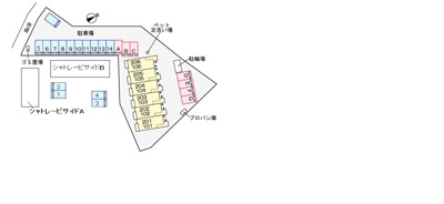 【駐車場】 | シャトレービサイドA