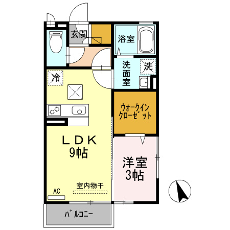 アムール清水の間取り