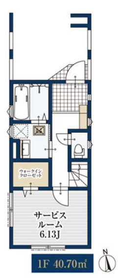 【仲介手数料無料】所沢市けやき台全２棟１号棟　所沢の新築住宅なら西武ハウジングの間取り