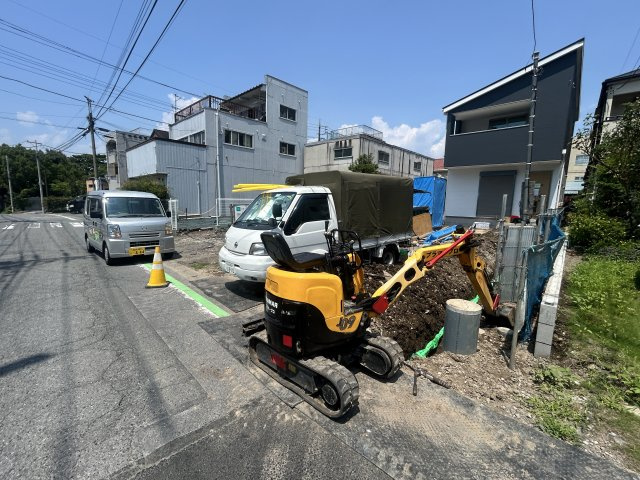 新築　高崎市赤坂町1期　LIGNAGE　1号棟の駐車場|現地写真　駐車スペースは並列2台分可能です！

