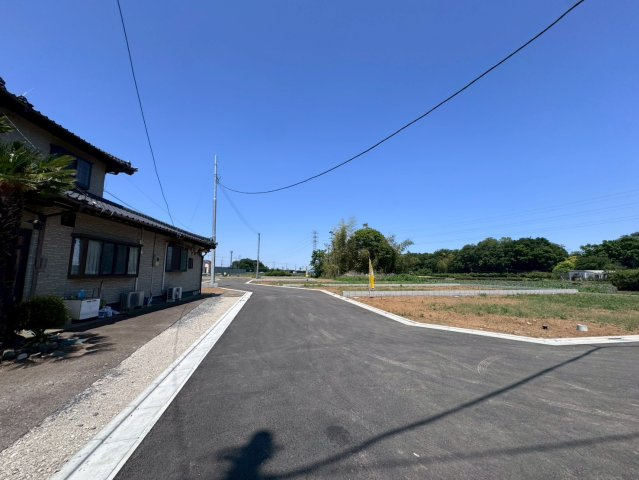 全９区画 川越市下松原の前面道路含む現地写真|お好きなハウスメーカーで建築可能