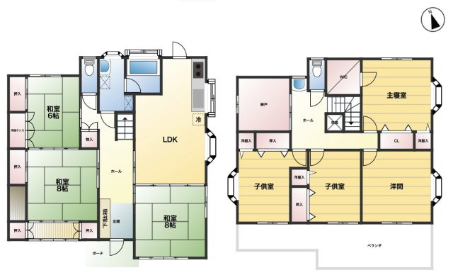 【間取り】 | 鴻巣市鎌塚2丁目　中古戸建