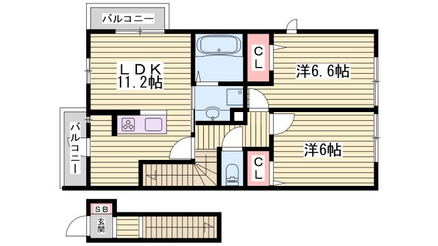 グランクレールの間取り