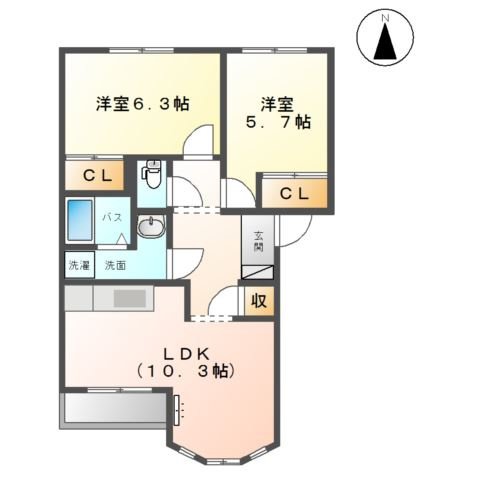 ルミナスハイムの間取り