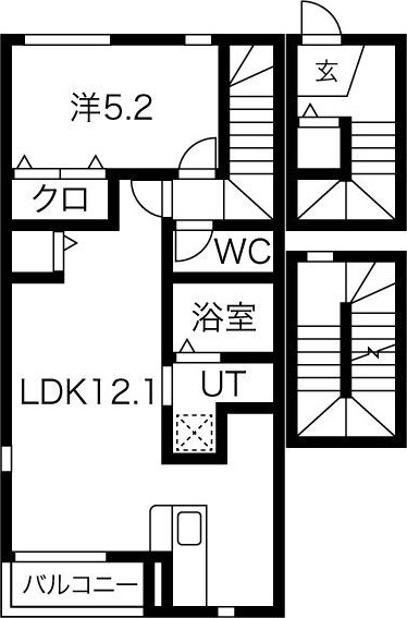 エストポミエ　B棟の間取り