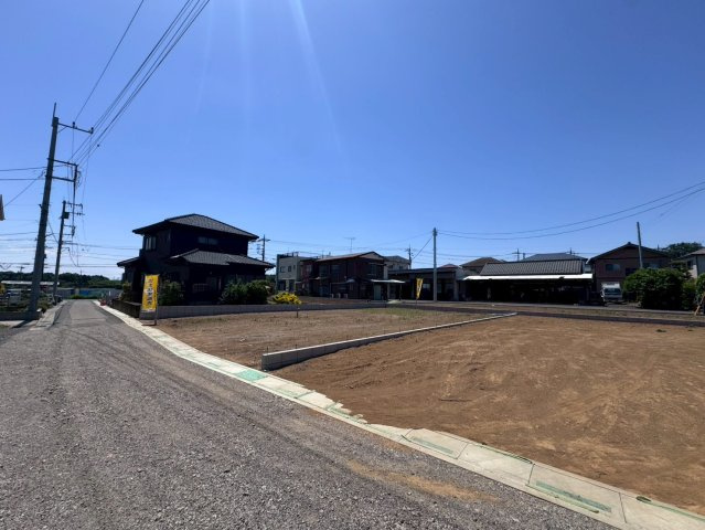 川越市大字下松原の売地の前面道路含む現地写真|お好きなハウスメーカーで建築可能