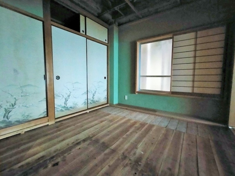 高天町RC造戸建の和室|１Ｆ板張り（和室）