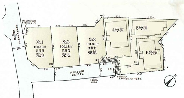 ◎茅ヶ崎市出口町　新築戸建　3号棟の区画図|区画図☆