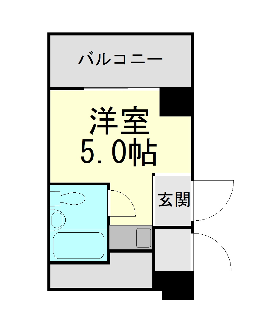 クローバーハイツ三宮の間取り