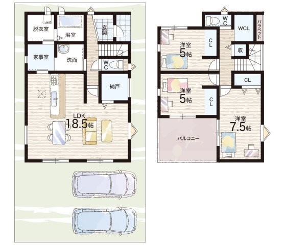 川西市清和台東　第6期　新築一戸建ての間取り|10号地