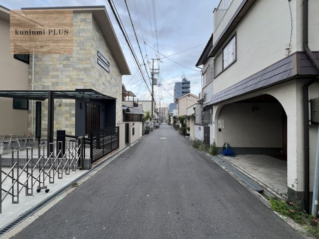 大阪市旭区大宮1丁目の前面道路含む現地写真