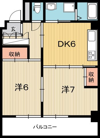 ル・フルール大川筋の間取り