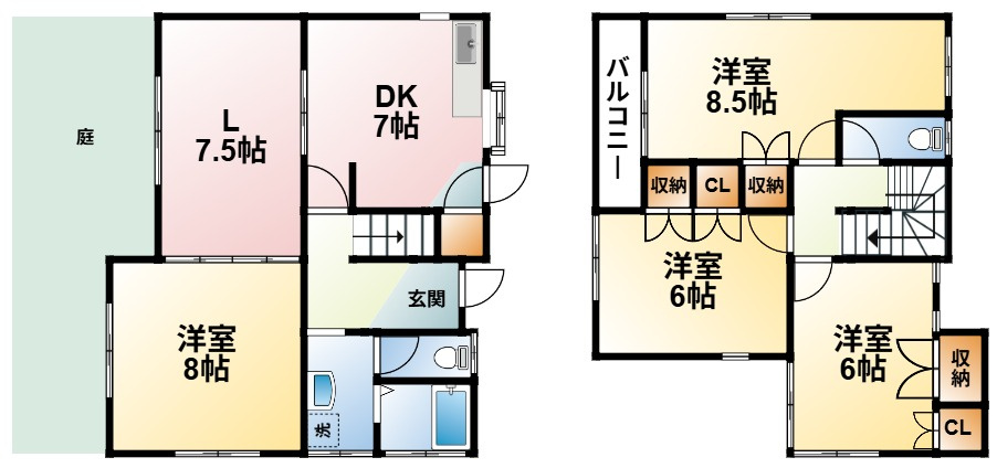 茂原市東郷S邸戸建の間取り