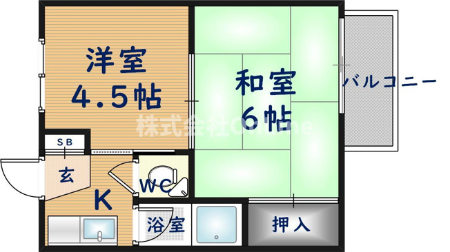 【間取り】 | 久宝寺コーポラスB棟