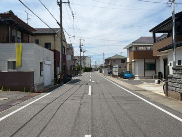 高石市西取石7丁目土地の前面道路含む現地写真