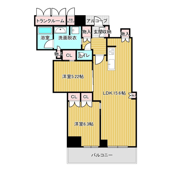 【間取り】 | ジオタワー大阪十三