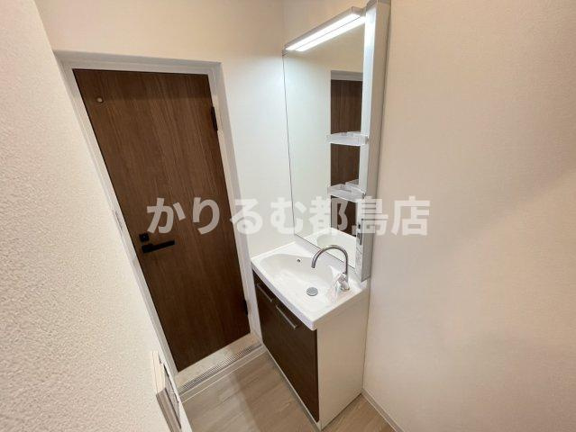 都島岡本マンションの洗面所