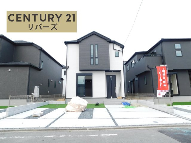 名古屋市中川区大当郎１丁目の新築一戸建の外観|☆２号棟☆　　残り２棟！！いつでもご案内出来ます♪（お問合せ当日、平日、水曜、夜間もＯＫ）　敷地４６．２２坪！　駐車並列３台ＯＫ！　庭付き♪　続き間ＬＤＫ２０．５帖♪　全居室南向き！　収納豊富♪