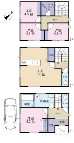 箕面市半町２丁目　土地の参考プラン