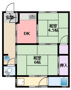 【間取り】 | 中田文化　西棟