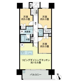 ＭＪＲ千早ミッドスクエアの間取り
