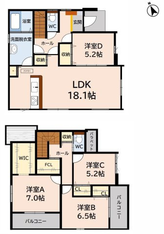 久留米市高良内町6期の間取り