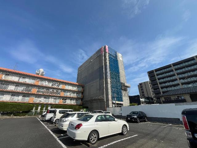 セラヴィ箱崎の外観|建築現場