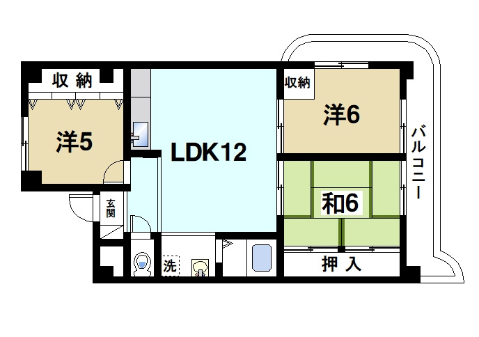 マンション田村の間取り