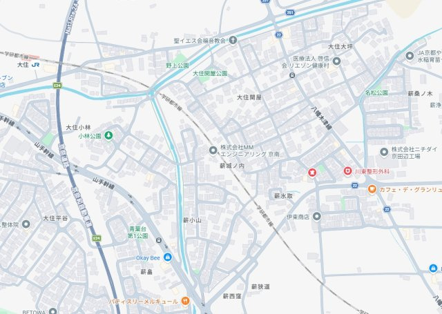 ★京田辺市薪水取　第1期　新築一戸建ての地図