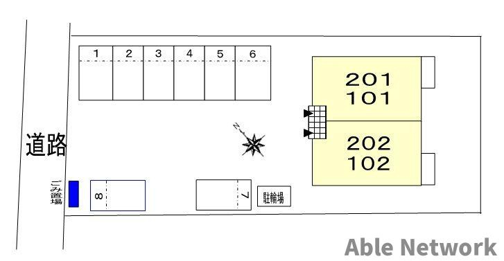 アヴニールⅦの区画図