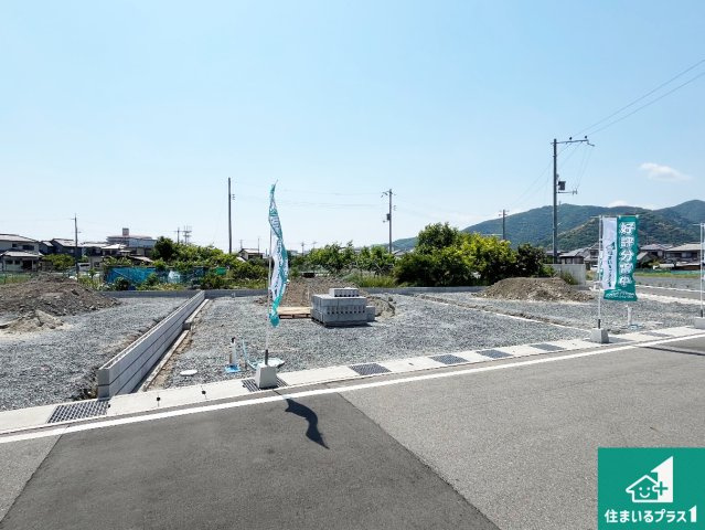 たつの市龍野町中村　第7期　新築一戸建ての外観|周辺は落ち着いた街並みの住宅地！子育てがしやすい住環境です！まだ未完成ですが、現地でしかわからない事もございます。是非一度ご覧ください。